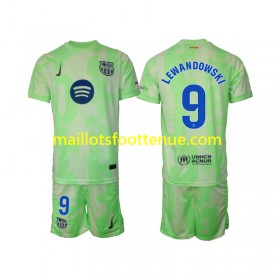 Maillot/Tenue FC Barcelone Robert Lewandowski 9 Enfant Troisieme 2024/2025